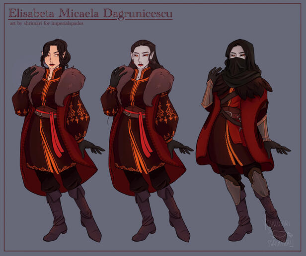 Colored clothing paper doll with different bases